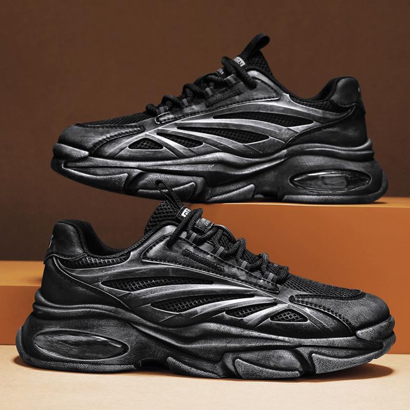 2025 summer new men's running shoes Internet celebrities with the same trend dad shoes, student casual breathable sports shoes