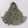 New Pearl Chiffon Flower Rhinestone Beaded Scarf For African Women