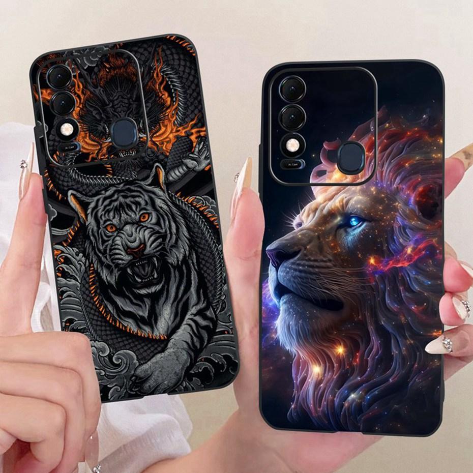 Fashion Cool Case For Tecno Spark 8 8T 8C Soft Black Silicone TPU Back Cover For Tecno Spark8 Spark8C Spark8T Phone Cases