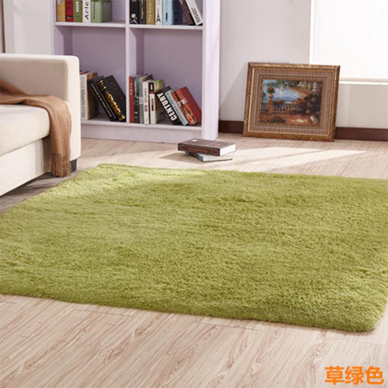 Solid Color Silk Wool Carpet Variegated Tie-Dye Gradual Change Floor Mat Room Coffee Table Mat Internet Celebrity Hair Covered Balcony Bay Window Mat