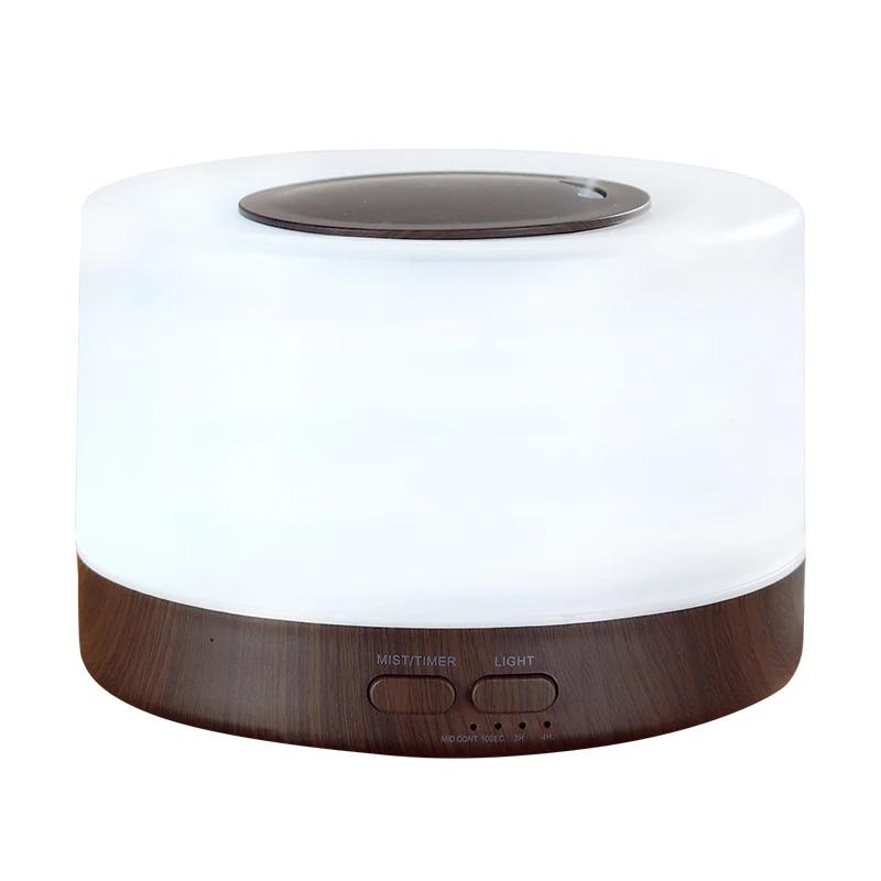 700ML Wood Grain Desktop Electric Aromatherapy Diffuser with LED Lights Remote Control Air Humidifier Essential Oil Diffuser
