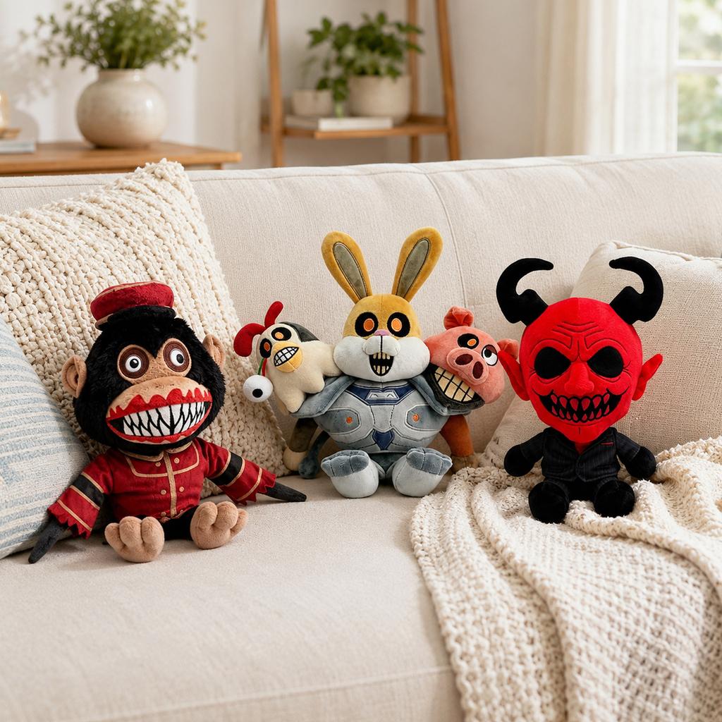 Weiches Plüschtier Stofftier Puppe für Kleinkinder und Kinder - Kuscheliger Umarmbarer Freund zum Spielen und Kuscheln
