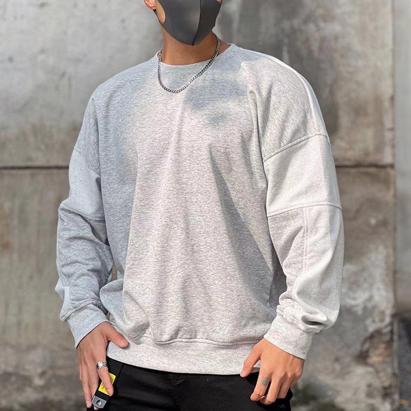 Men's Korean Style Autumn Sweatshirt - Youth Round Neck, Plus Size Casual Jacket