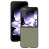 For Xiaomi Mix Flip 5G Case Carbon Fiber Texture PU+PC Phone Cover