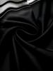 Herren schwarz-weiß bedrucktes Langarmhemd, einreihiges Reversdesign, elegant und modisch, Herbststil