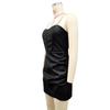 2024 Autumn/Winter European & American Style Women's Tube Top PU Dress - Sexy, Fashionable Nightclub Outfit