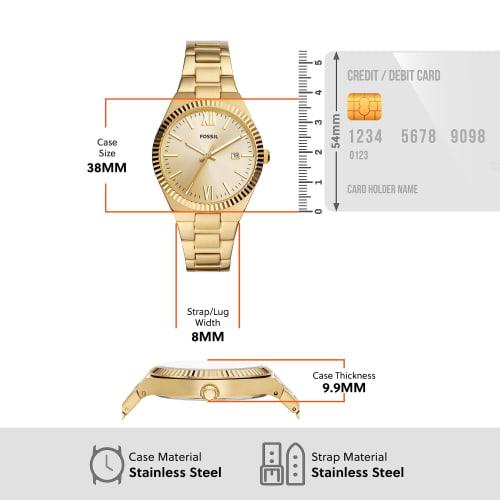 Fossil SCARLETTE ES5299 Women's Gold Watch