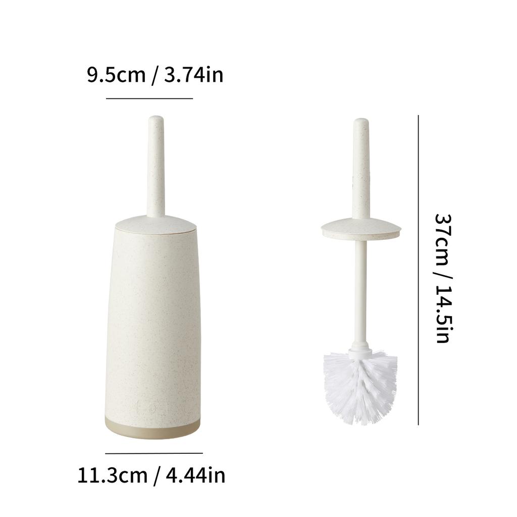 Spritzwassergeschützter Griff Toilettenbürste Mit Ständer Weiche Borsten Kunststoff Toilettenreiniger Badezimmer Toilettenreinigungswerkzeuge