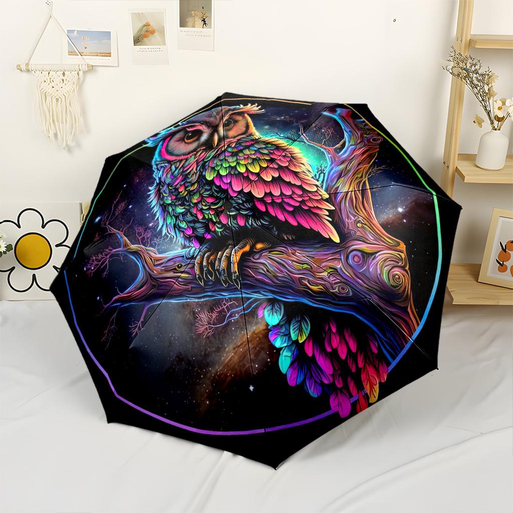 Christmas Snowmen Automatic Folding Umbrella Compact Lightweight Retractable Design With 8 Ribs For Outdoor Travel And Festive Giftingt70