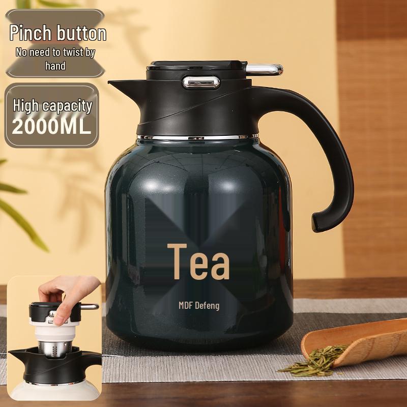 316 Stainless Steel Large Capacity Thermos Pot with Stew Pot & Tea Infuser
