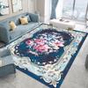 European American Retro Floral Carpet Non Slip Living Room Rug Large Area Decor Sofa Floor Mat