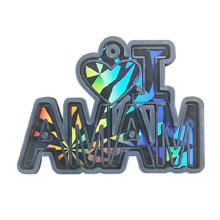 

Mother Day Keychain Pendant Mold DIYs Crystal Epoxy Silicone Mold Jewelry Tool чорний