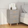 Vidaxl Bedside Table, Concrete Grey, 40X40X66 Cm