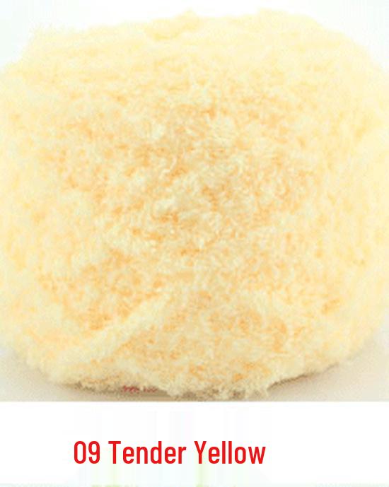 Dreifädiges Korallenfleece Flauschgarn für handgestrickte Chunky Schals und Handtücher