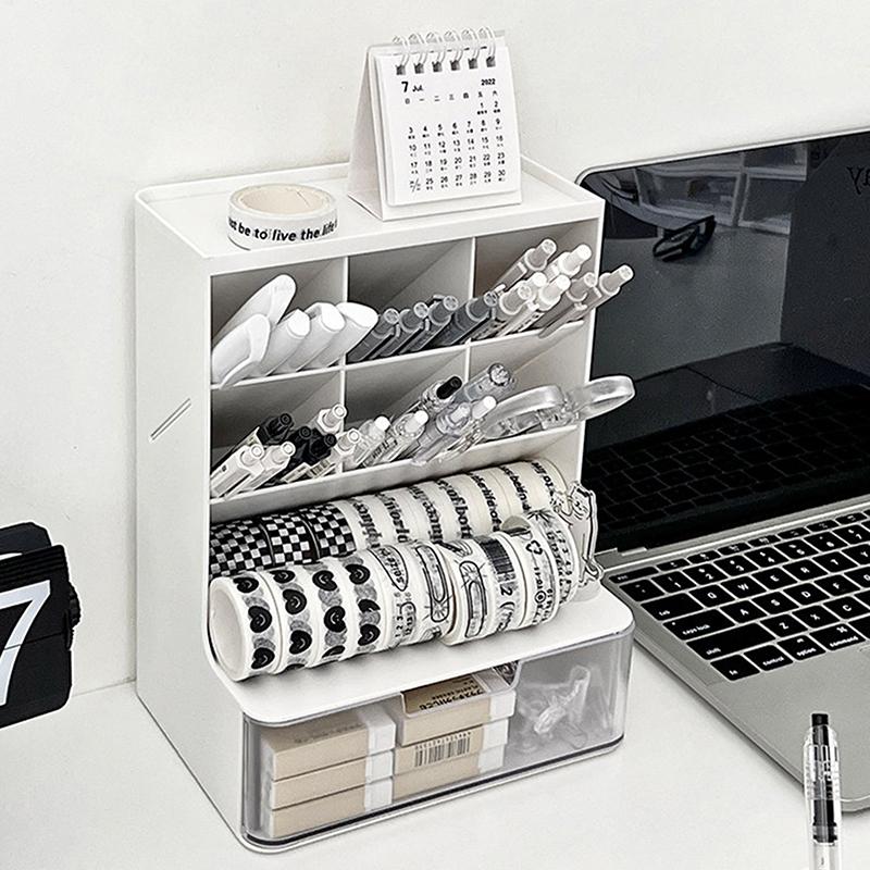 Chic Desk Organizer Jewelry Storage Cosmetics Makeup Brush Storage Box