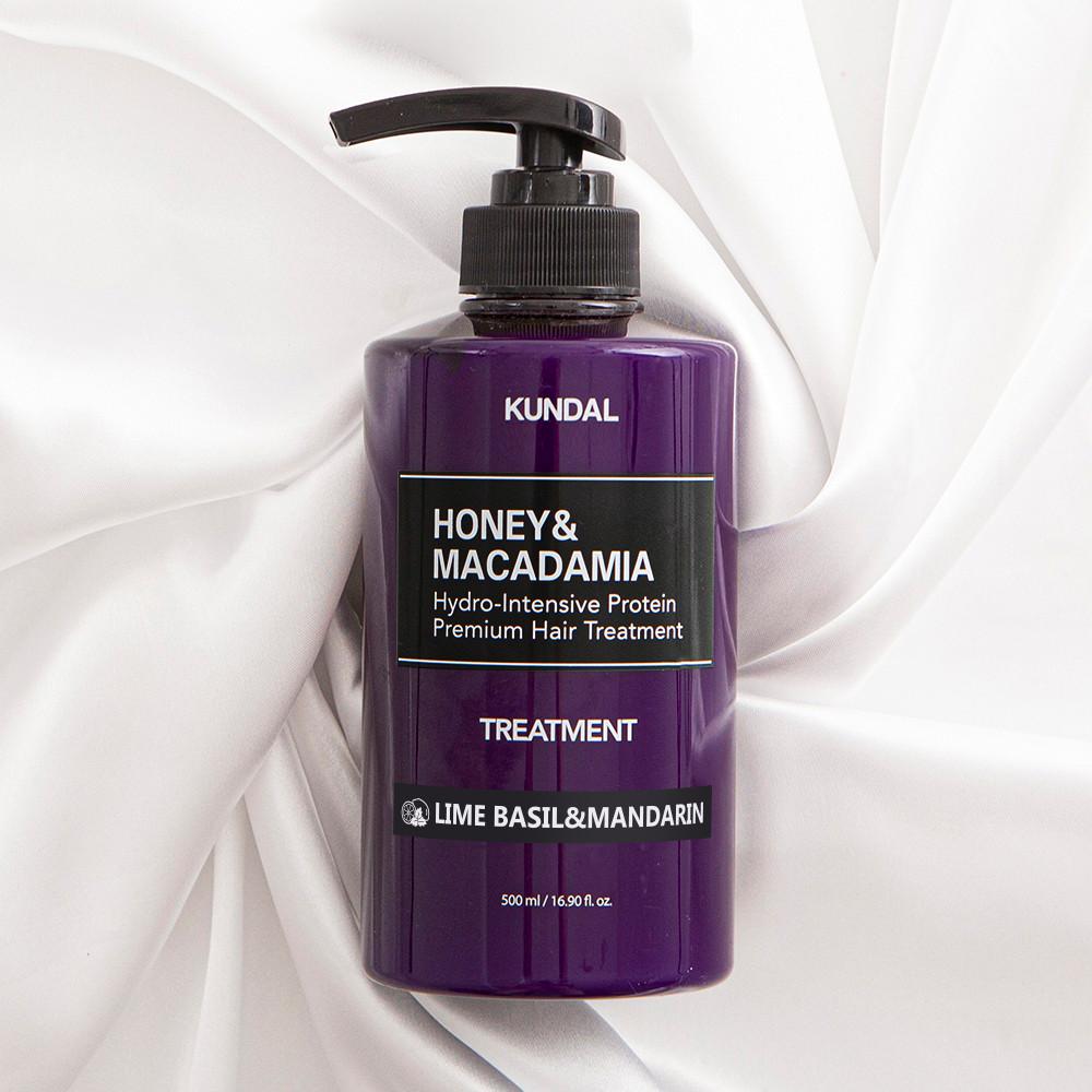 KUNDAL Protein Treatment Aroma Edition Lime Basil & Mandarin 500ml, Korean Cosmetics with Good Fragrance