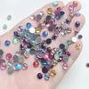 Shiny 6mm Earth Surface AB Color Rhinestone DIY Jewelry Nail Decoration Accessories Decorative Flat Back 150pcs/lot