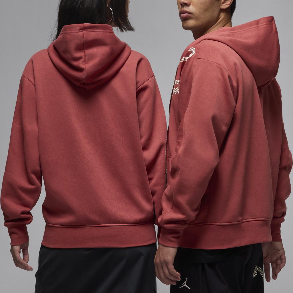 Jordan FW24 Comfortable Simple Fleece Lined Warm Hooded Jacket Men Jackets Red HF9296691