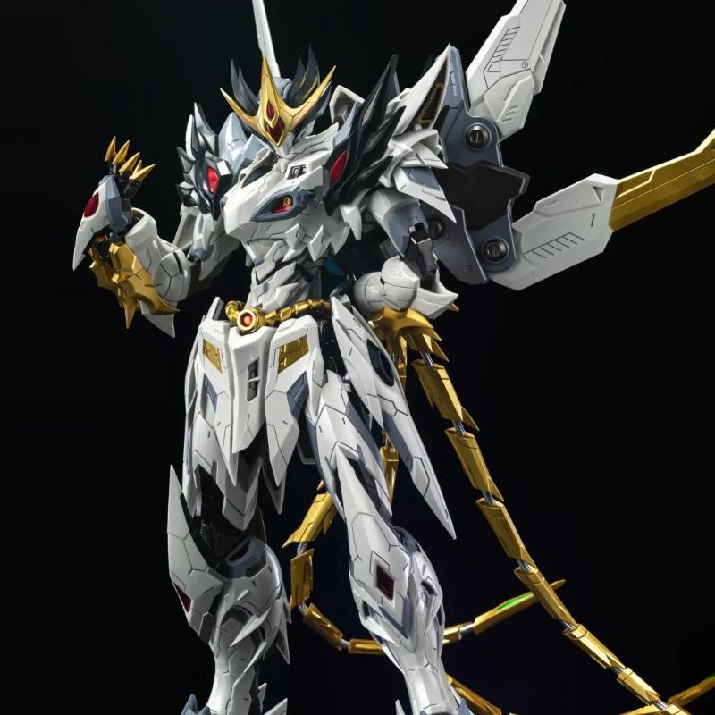 20cm Motor Nuclear CaoRen Assembly Model Kit Action Figures Mecha With Phoenix Transformation Alloy Skeleton Ornaments Toys Gift