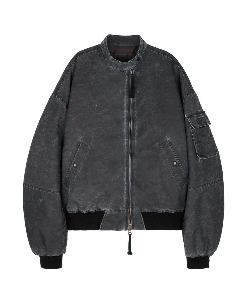 Etce Washed Crop Bomber (Black)