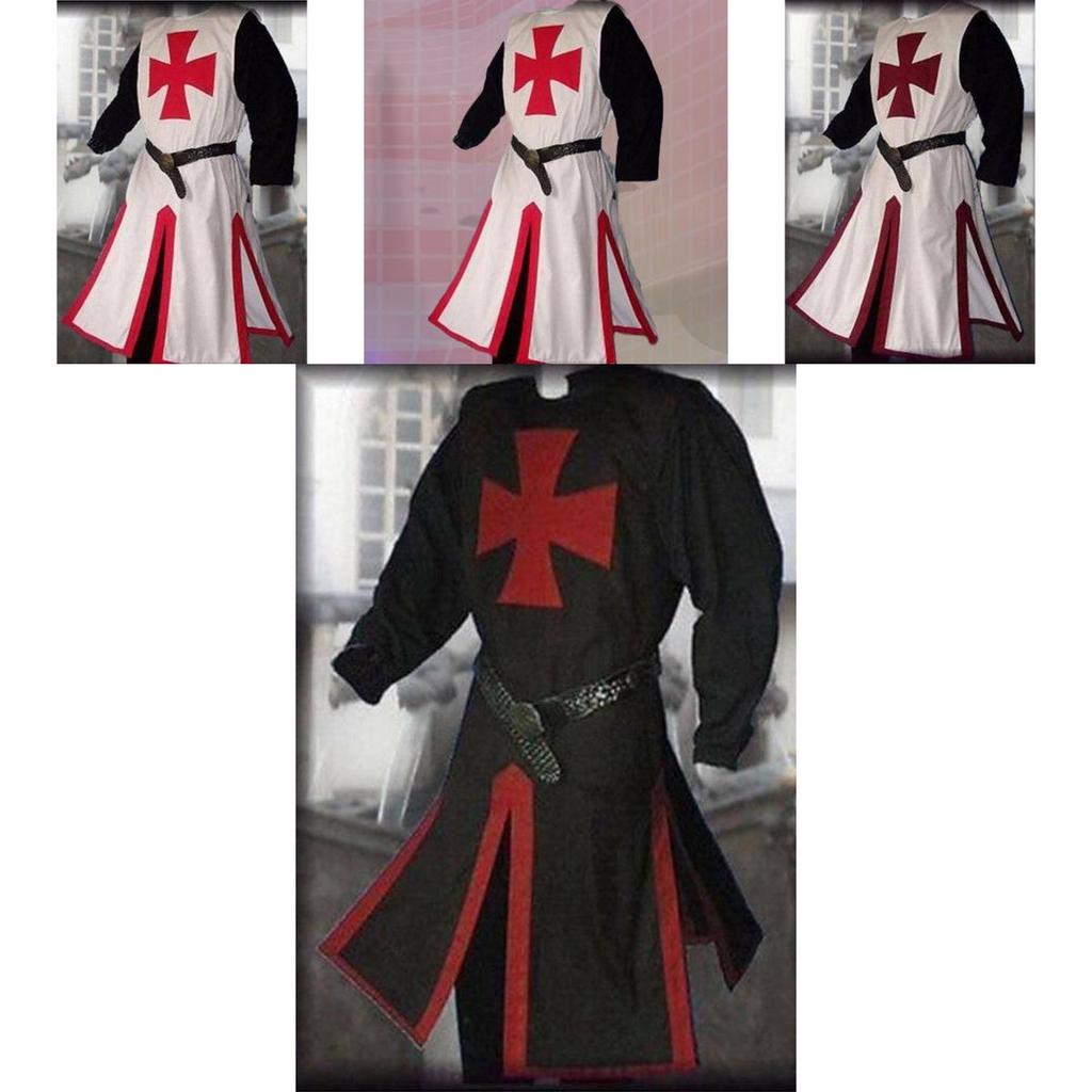 Deluxe Polyester Medieval Knight Long Sleeve Outfit Cosplay Costume