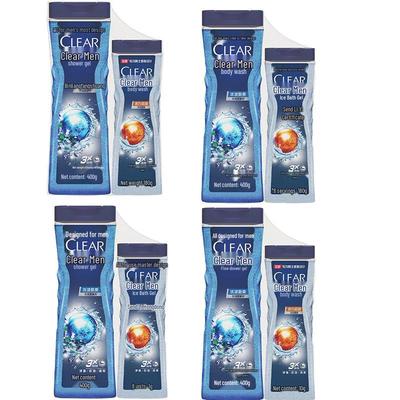 Clear Men Cool & Vibrant Oil Control Shower Gel - 4 Combo Packs