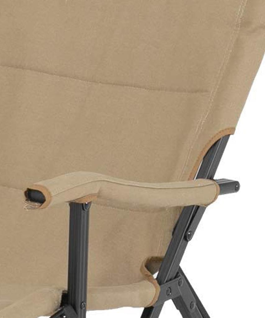 Outdoor Chair Canvas Relax Chair VP1645002 Coyote 56 X 78 X Height 86 Cm Seat 35 Cm High Back Bonfire Chair Storage Bag Included [Vision Peaks]