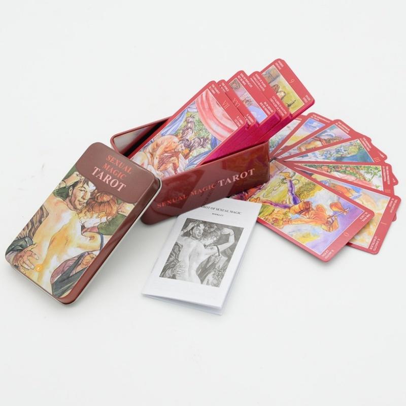 78Pcs Longest Dream Tarot Card Set Divination Tool With Detailed Guidebook Colorful Frame Fortune Telling Cards