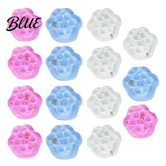 Office Stress Relief Transparent Squeeze Toy Square Ice Cube/Cat Paw Ball Tranquility Desk Accessory Sensory Small Fidget for Adults Realistic Cube