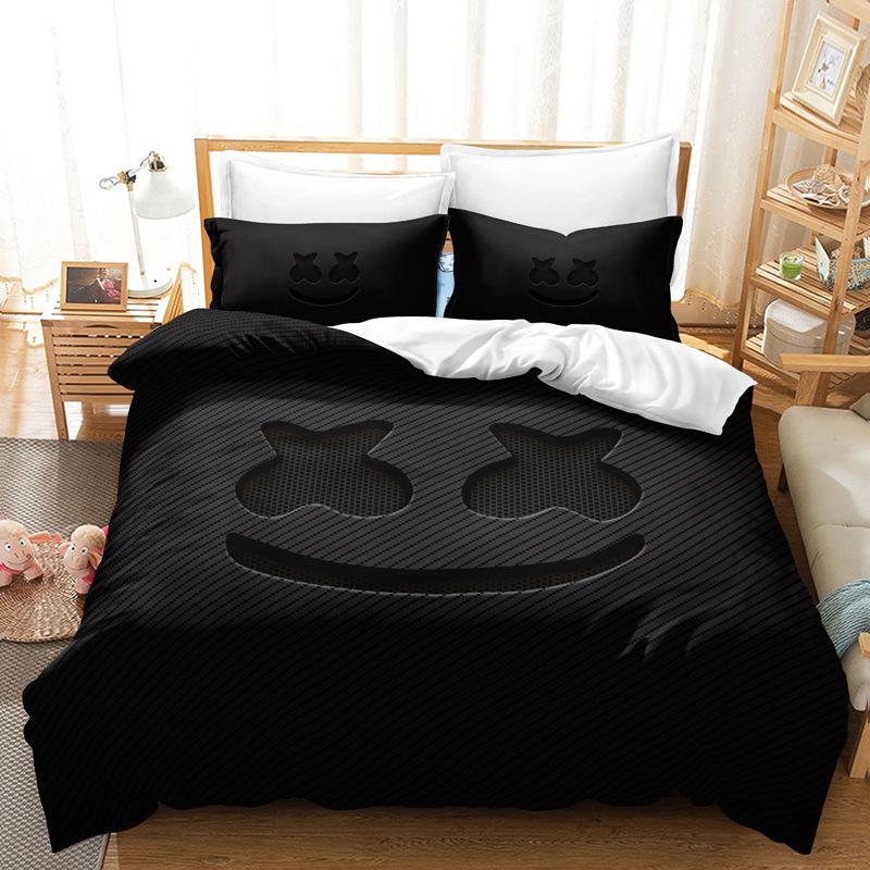 Three-Piece Bedding Digital Printing Kit Home Textile Quilt Cover