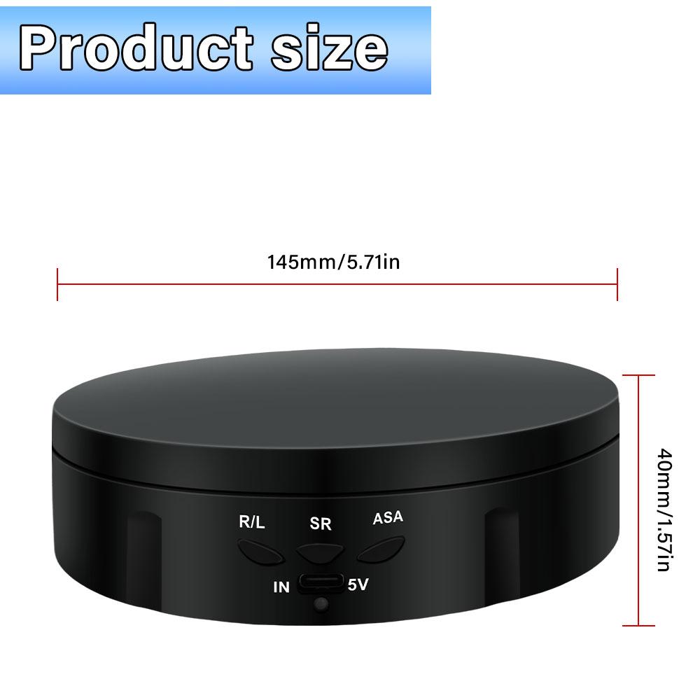 Hot sell Rotating Display Stand 360-Degree Motorized Spinner Turntable with USB Power Cable for Photography Products and Shows