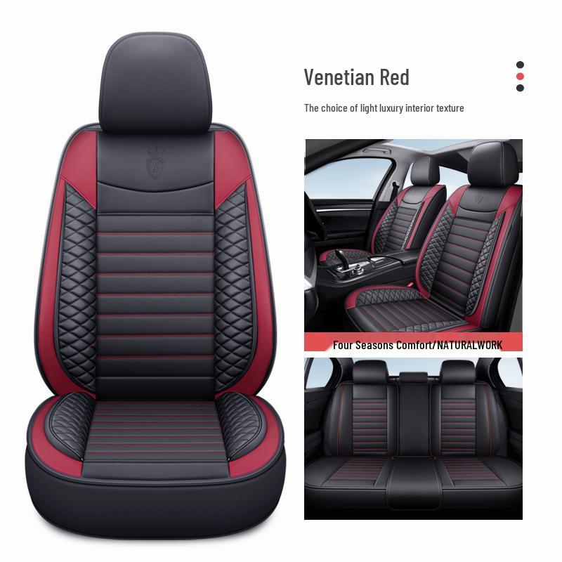Ganzjahres-Leder-Autositzbezug - Vollständiges Polster für SUV, Limousine, LKW