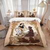 3pcs Happily Ever After Snow White and Prince Charming Quilt Cover Set - Soft and Cozy Bedroom, Guest Room and Dorm Decorative Bedding 3-Piece Se