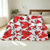 Cozy Plush Flannel Fleece Blanket Heart Pattern Design, Soft Warm Bedroom Throw, Ideal Valentine's Day Gift for Home Relax