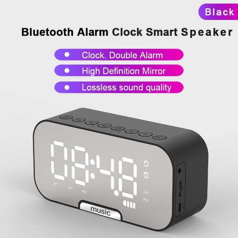 Custom Wireless Bluetooth Speaker Alarm Clock with Mini Card Slot
