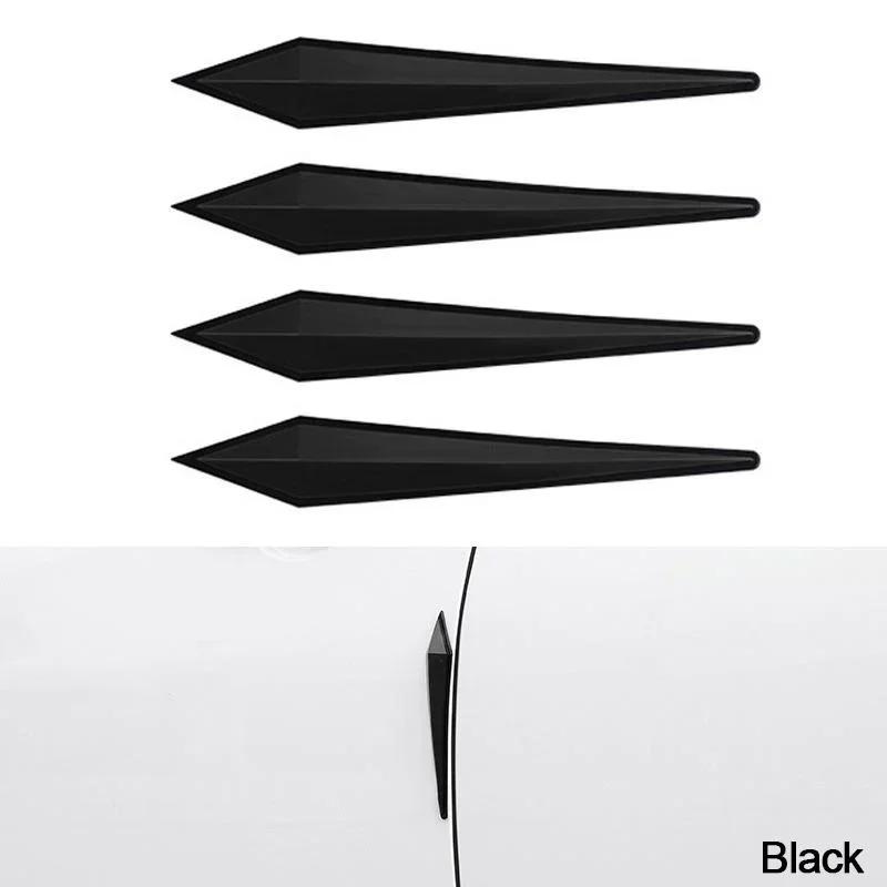 4Pcs/set Stickers Car Door Protector Anti-collision Anti-scratch Strip Car Hood Decorative Strip