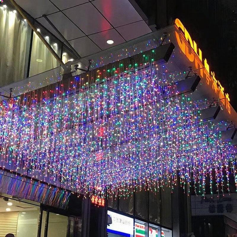 Pailide Colorful LED Waterfall Curtain String Lights