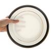 Western style steak plate Salad plate Table setting Dishes European style light luxury black shining Phnom Penh ceramic plate