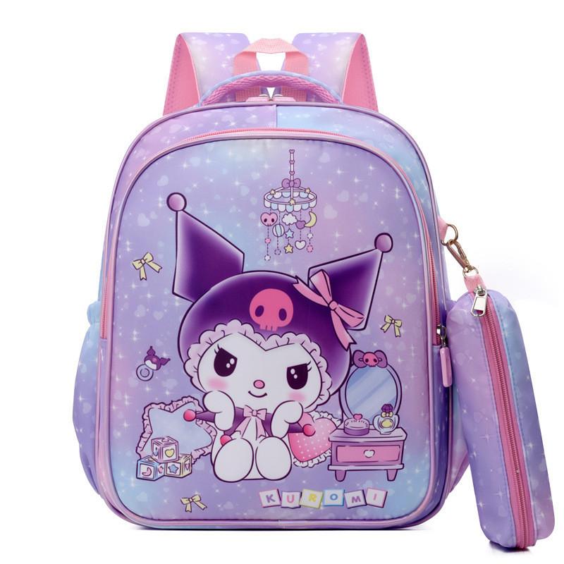 Adorable Cartoon Nylon Backpack For Kids School Outdoor Fun Cute Design