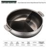 Yipan 28cm 304 Stainless Steel Three-Flavor Hot Pot