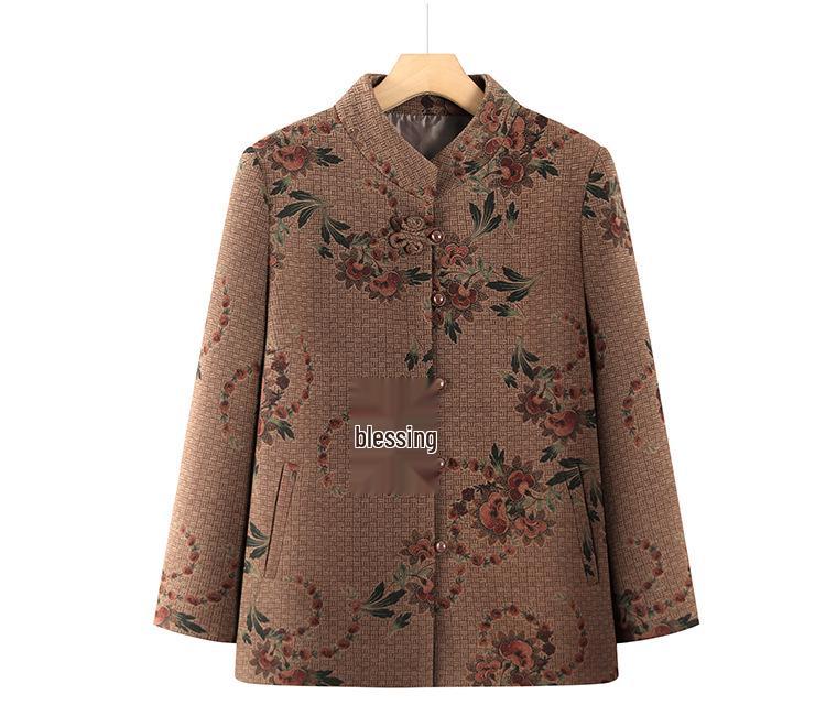 2025 Stylish Spring and Autumn Coat for Middle-Aged and Elderly Women