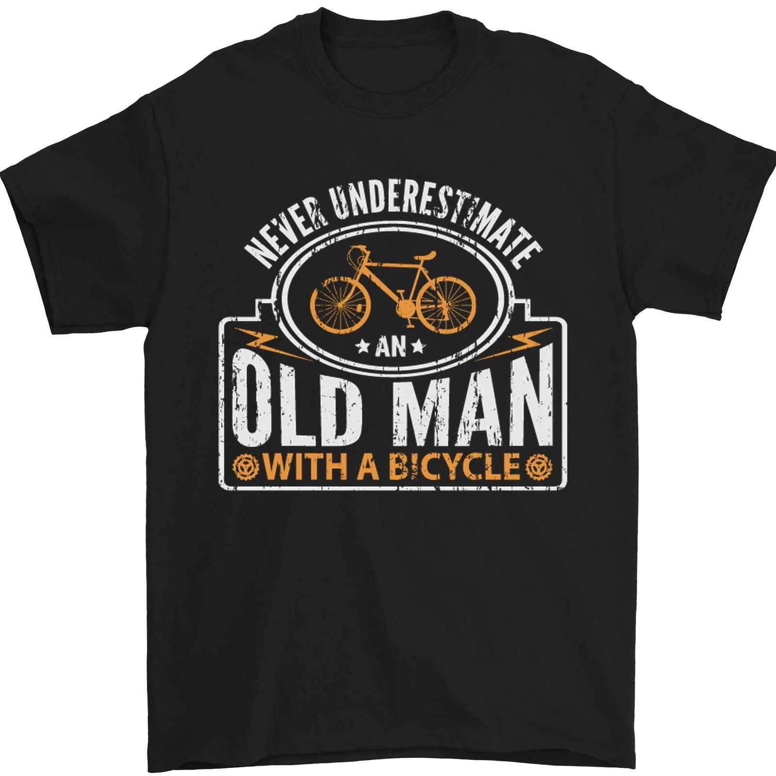 26 Cycling Old Man Cyclist Funny Bicycle Mens T-Shirt 100% Cotton Unisex T-Shirt M