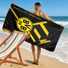 Asciugamano da Spiaggia con Stampa BVB, Asciugamano Grande Morbido ad Asciugatura Rapida per Spiaggia Campeggio Nuoto