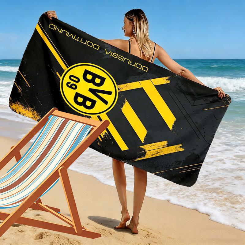 Asciugamano da Spiaggia con Stampa BVB, Asciugamano Grande Morbido ad Asciugatura Rapida per Spiaggia Campeggio Nuoto