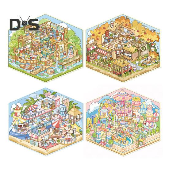 

4 шт. DIY 3D наклейки для сцен, мультяшные кошки, наклейки для досуга для взрослых, подростков и детей, создайте свои собственные наклейки для сцен для снятия стресса C