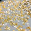 Christmas Snowflake Gold & Silver Metal Nail Art Stickers - Autumn/Winter DIY Decor