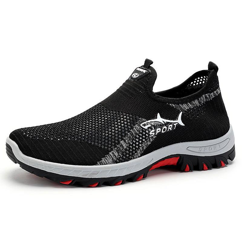

Shark mesh shoes TEMU outdoor lightweight hiking shoes large size breathable platform shoes single shoes 39
