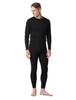 Merino Wool Warm Underwear Black Top and Bottom (Lapasa) Men's (3. (Thin Set), M)