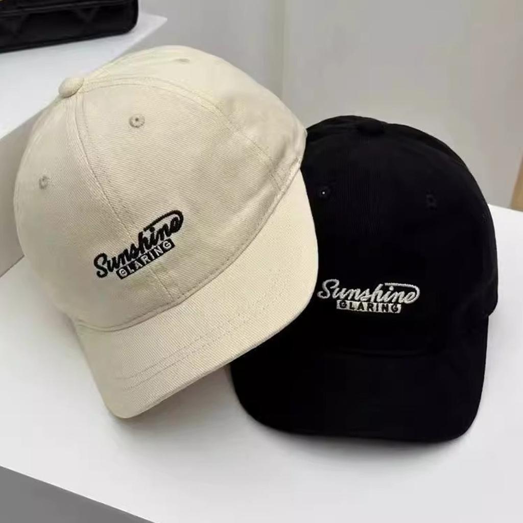 Cotton Baseball Hat Women Men Embroidery Letter Prints Street Style Niche Style Peaked Hats Hip Hop Sportss Dad Trucker Sun Cap Japanese Short Brim