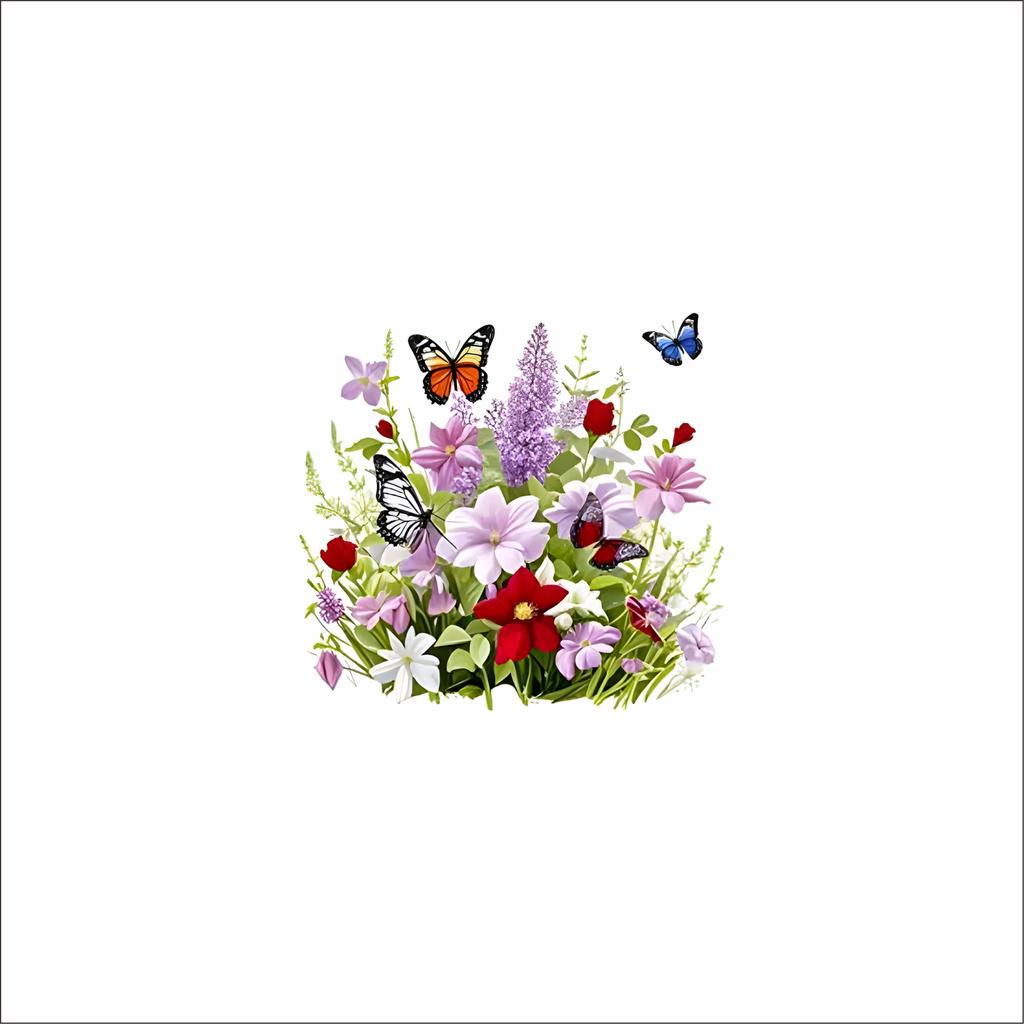 Flower Butterfly Window Sticker Self Adhesive Removable Glass Decal Decor